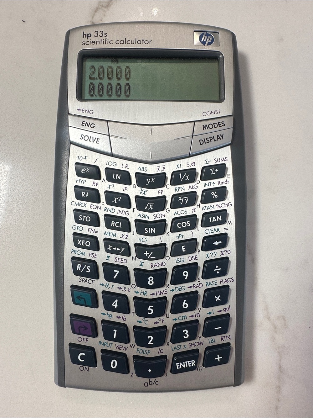 HP 33s Scientific Calculator RPN Programmable Engineering Math Calculator Tested - Picture 2 of 6